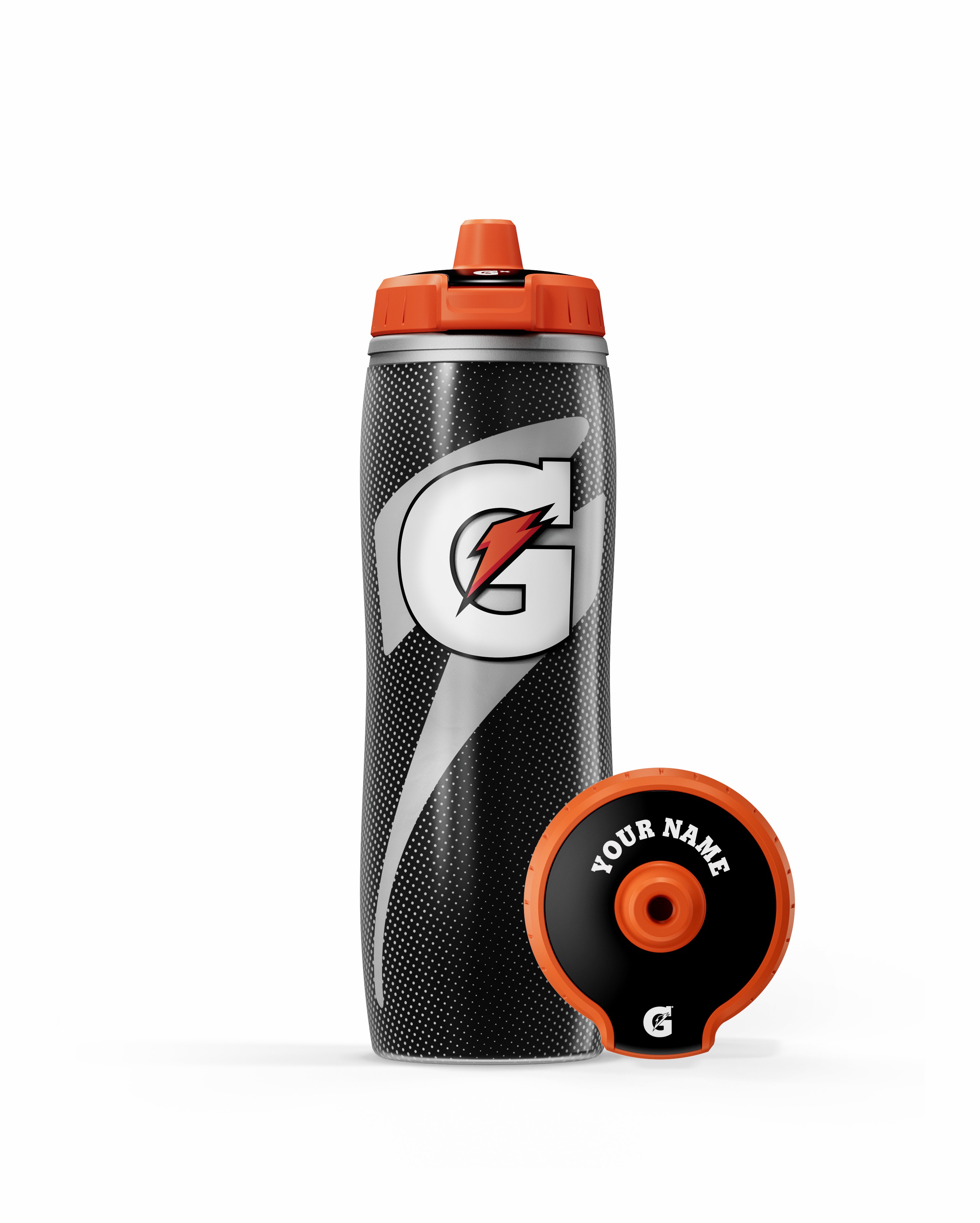 Black Gatorade Insulated Squeeze Personalized Water Bottle (30 oz) Bundle Bottles | HT8214607