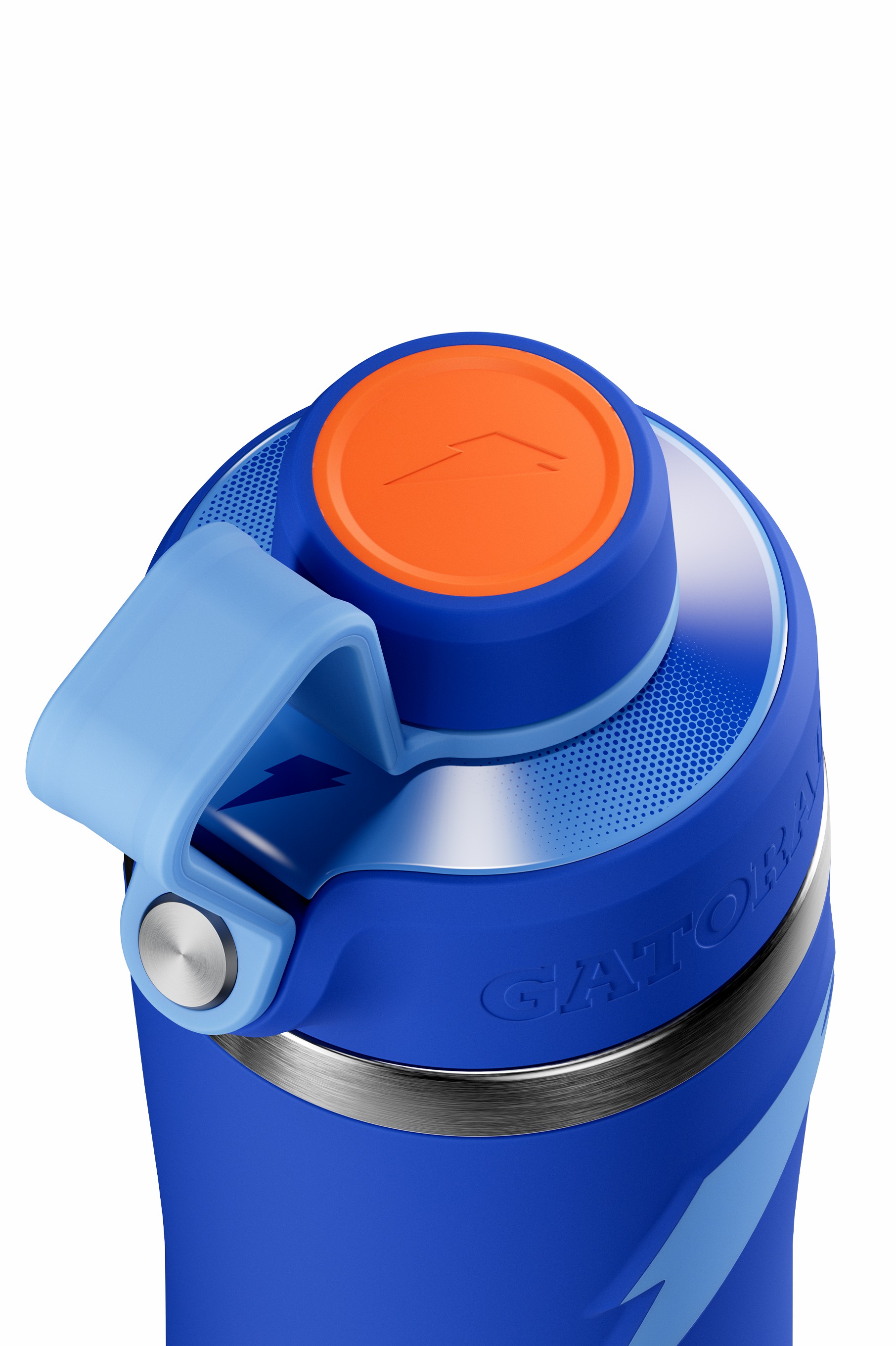 Blue Gatorade Overtime Stainless Steel Water Bottle (Straw Cap) Bundle 22oz Bottles | XU4206385