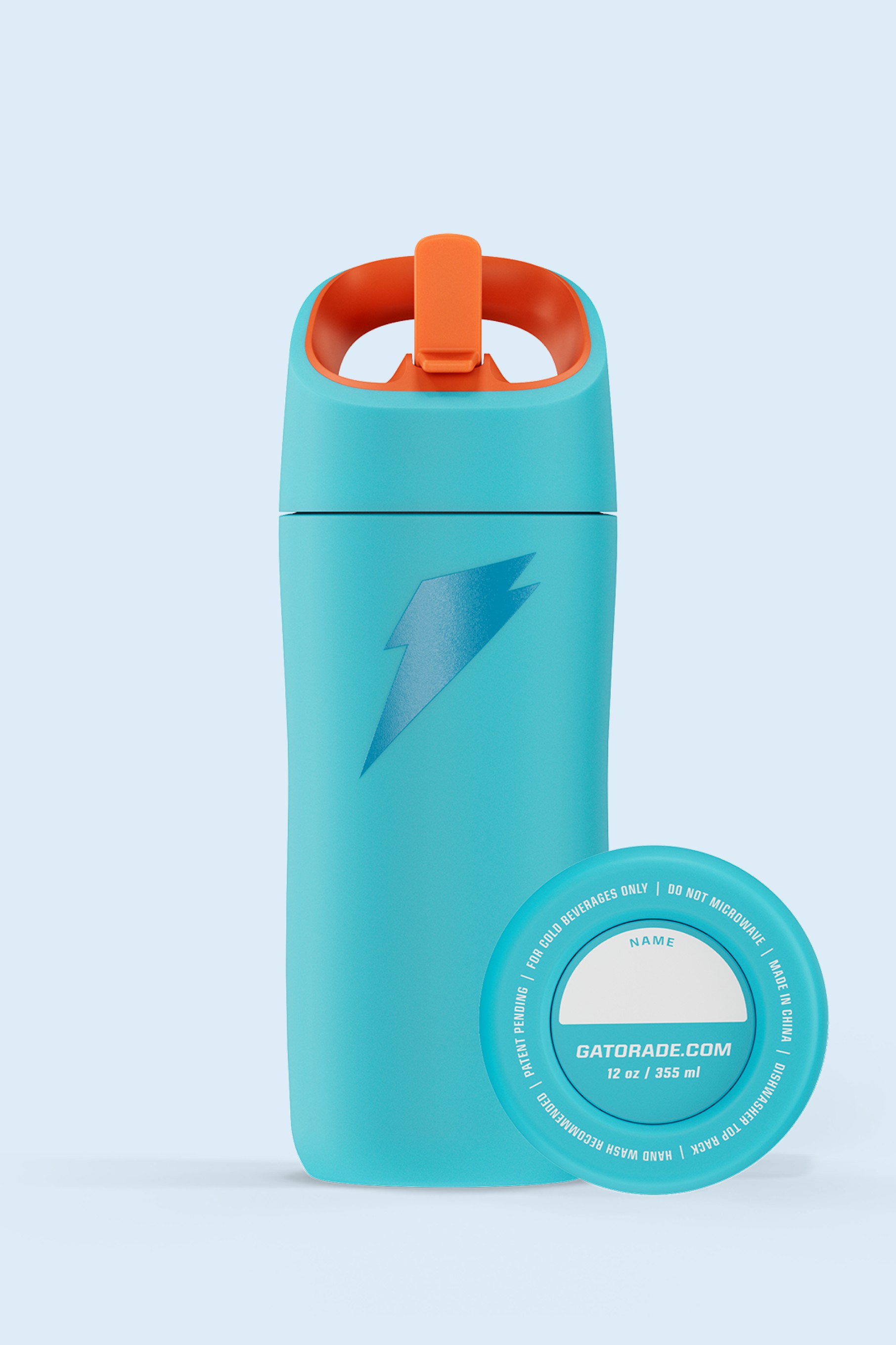 Blue Gatorade Rookie Stainless Steel Water Bottle (12 oz) Bottles | ET6925087