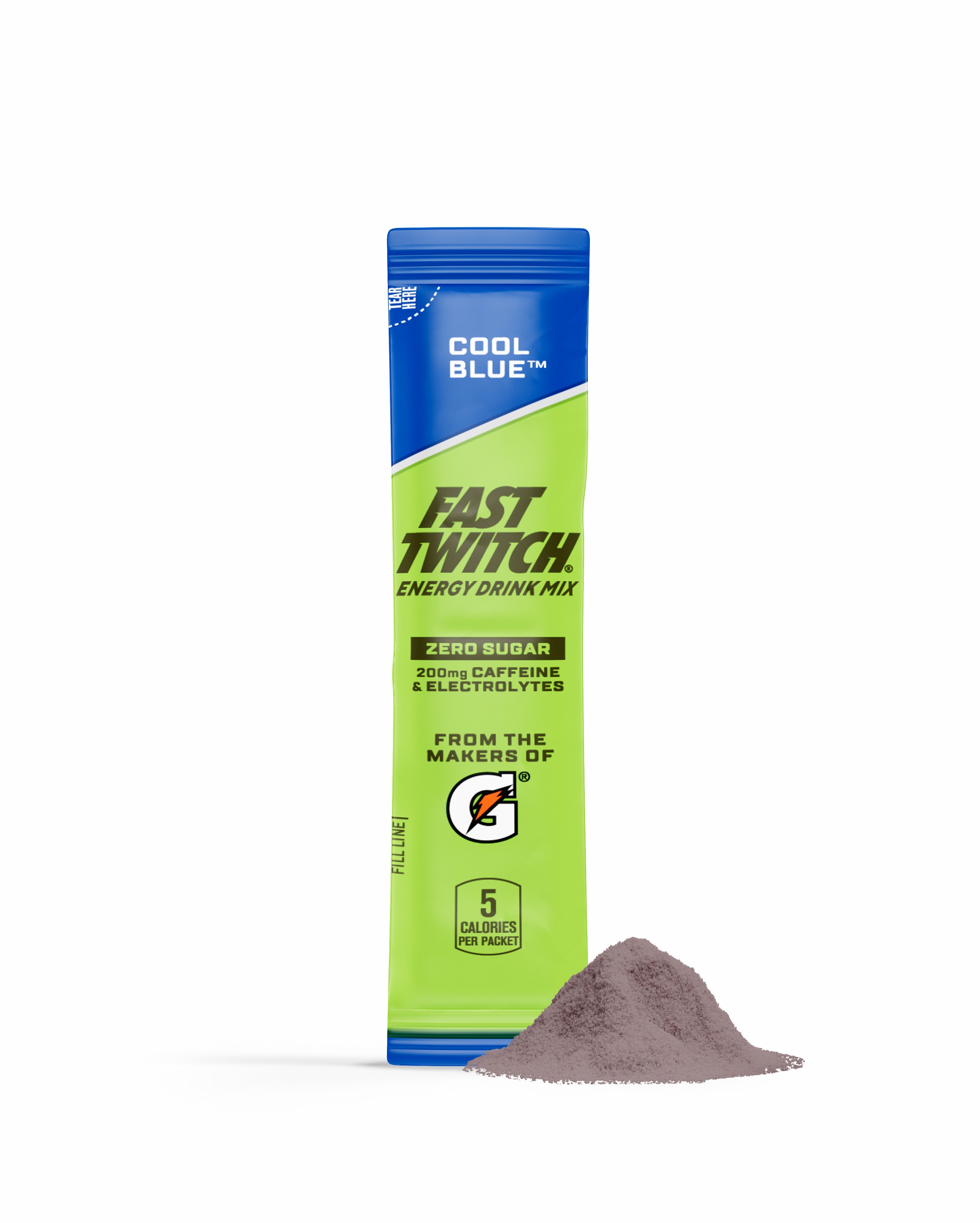 Cool Blue Gatorade Fast Twitch Powder Sticks (120 sticks) Powders | CX4310956
