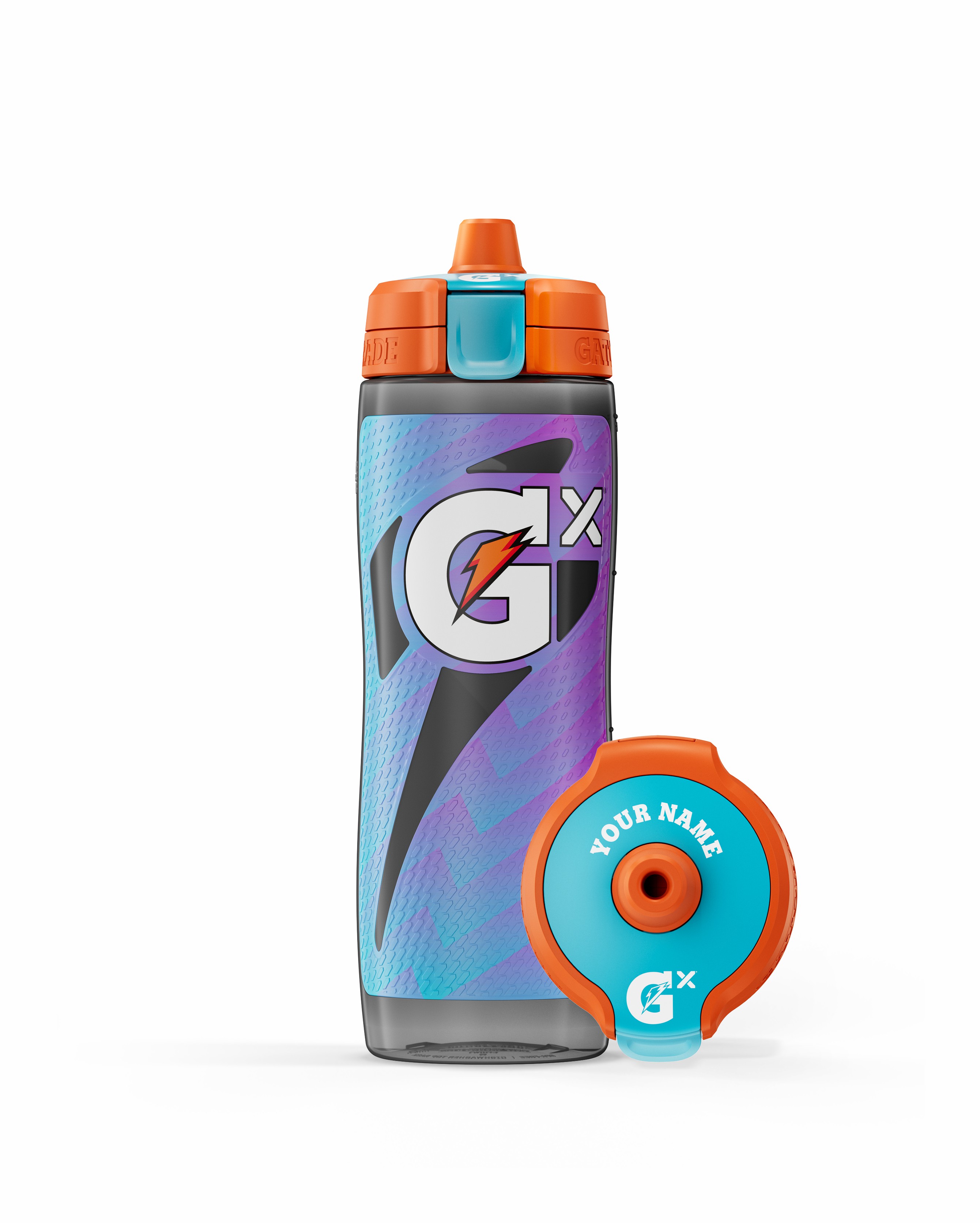Neon Blue Gatorade Gx Momentum Water Bottle (30 oz) Bundle Bottles | DV8347015