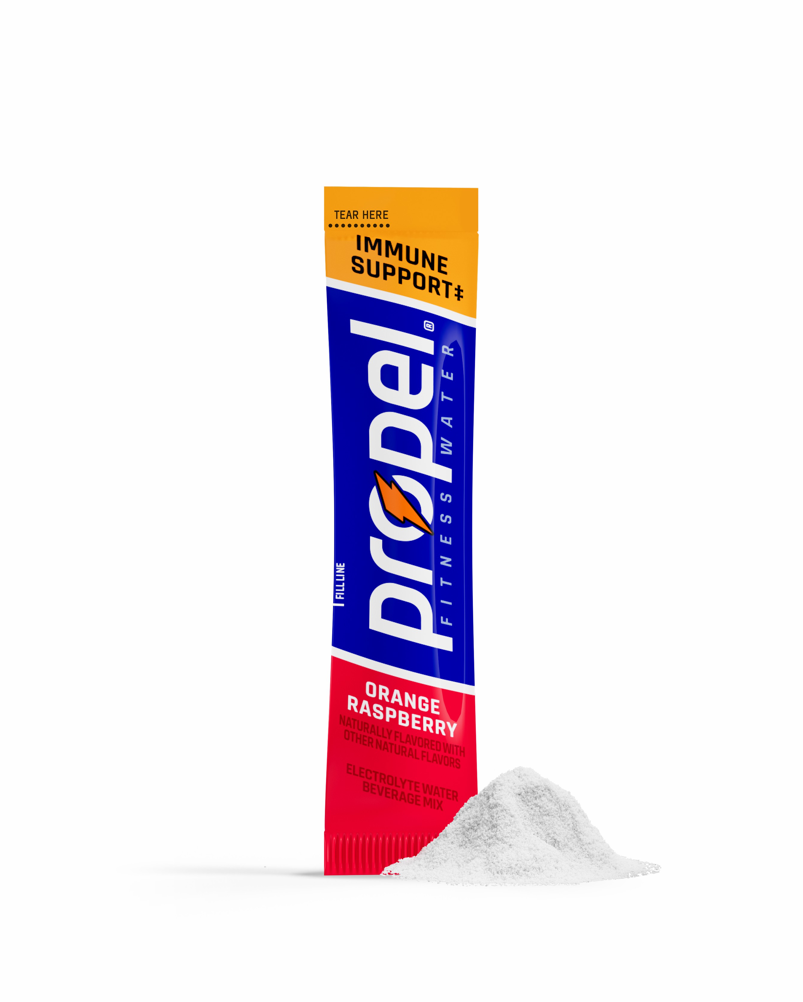 Orange Raspberry Gatorade Propel Immune Support Powder (30 sticks) Powders | FB4138507